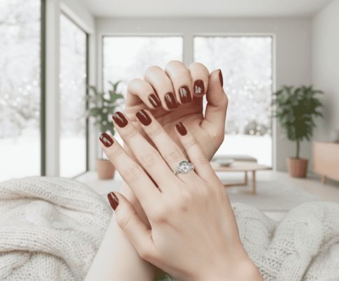 Wit gouden aquamarijn ring met diamanten