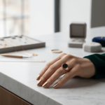 Gouden zegelring met jaspis