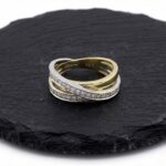 Christian bicolor gouden ring met briljanten