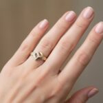 Gouden hart ring met diamanten