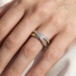 Christian bicolor gouden ring met briljanten