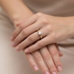 14 karaat bicolor zirkonia ring