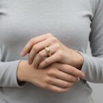 Bicolor zirkonia ring