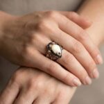 Zilveren ring met gele zeesteen