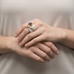 Zilveren amethist ring met zirkonia