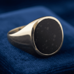 Gouden heliotroop zegelring