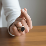 Gouden heliotroop zegelring