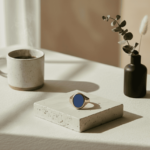 Gouden Christian lagensteen cachet ring