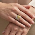 Zilveren ring met citrien