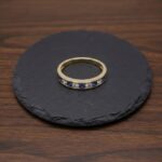 Christian ring met saffier en zirkonia