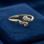 14 karaat gouden ring met zikronia