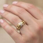 Bicolor zirkonia ring