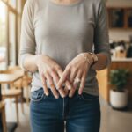 Gouden ring met opaliet