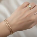 Gouden ring met opaliet