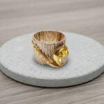 Zilveren ring met citrien