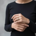 14 karaat gouden ring met zikronia