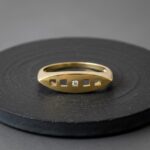 Christian geel gouden ring met 1 diamant