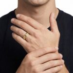 Christian geel gouden cachet ring