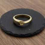 Gouden ring met citrien