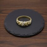 Bicolor zirkonia ring