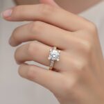 Christian geel gouden vierpoots zirkonia ring