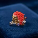 Zilveren ring met sponskoraal