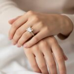 Christian geel gouden vierpoots zirkonia ring