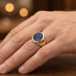 Gouden zegelring met jaspis