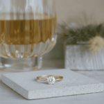 Christian gouden ring solitair met zirkonia