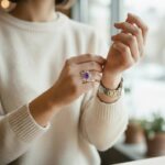 Zilveren ring met amethist en zirkonia