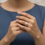 Christian geel gouden vierpoots zirkonia ring