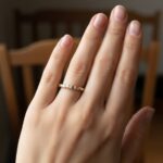 Geel gouden harten briljanten ring