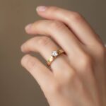 14 karaat bicolor zirkonia ring