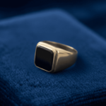 Christian geel gouden onyx ring