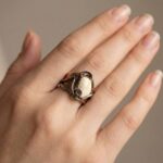 Zilveren ring met gele zeesteen