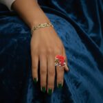 Zilveren ring met sponskoraal