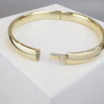 14 karaat occasion gouden slavenarmband