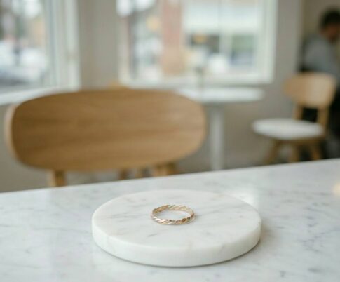 Gouden tricolor ring