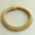 Fobe geel gouden schakelarmband