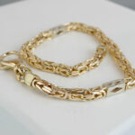 Gouden bicolor koningsarmband