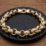 14 karaat geel gouden jasseron armband