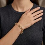 14 karaat geel gouden jasseron armband