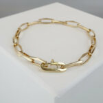 14 karaat gouden closed forever schakelarmband