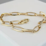 14 karaat gouden closed forever schakelarmband