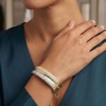 Christian 14 karaat geel gouden armband met zirkonia