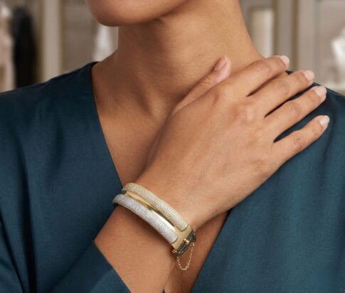 Christian 14 karaat geel gouden armband met zirkonia