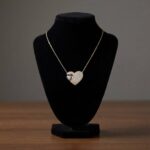 Bicolor dubbele zirkonia harten hanger