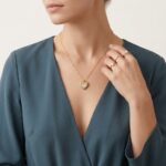 Geel gouden ketting met hart hanger