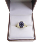 Gouden zegelring met jaspis