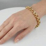 Gouden jasseron armband